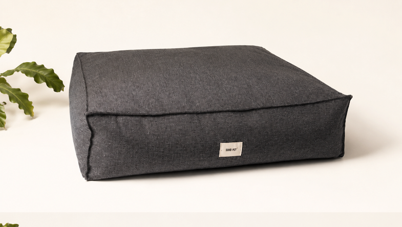 Funda para cama  Cozy Pouff  Tapiz gris oscuro