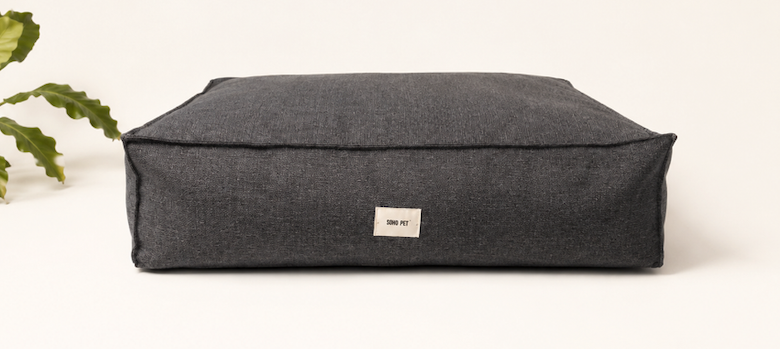 Funda para cama  Cozy Pouff  Tapiz gris oscuro