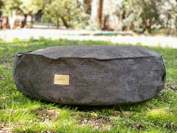 Funda para Cama Cozy Circular  tapicería gris