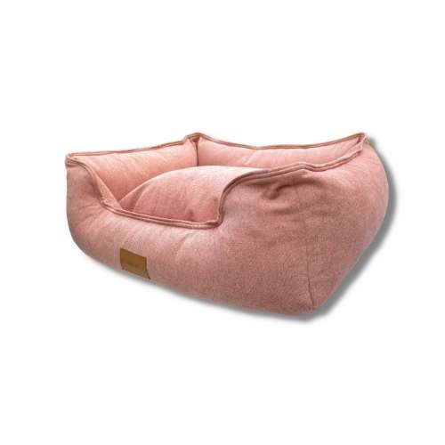 Cama modelo Lounge tapicería Rosa pastel