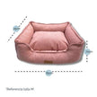 Cama modelo Lounge tapicería Rosa pastel