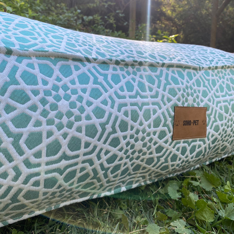Cama Cozy Pouff verde agua