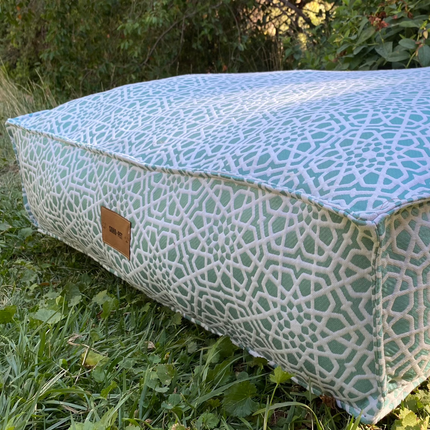 Cama Cozy Pouff verde agua