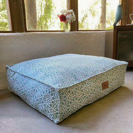 Cama Cozy Pouff verde agua