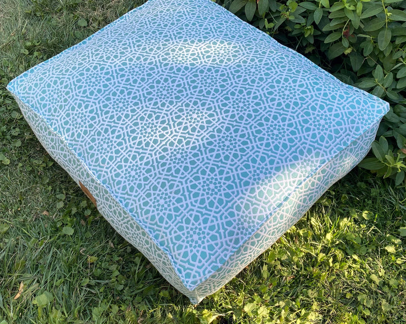 Cama Cozy Pouff verde agua
