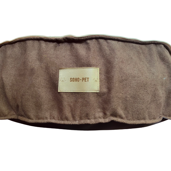 Funda para Cama Cozy Circular  tapicería café chocolate