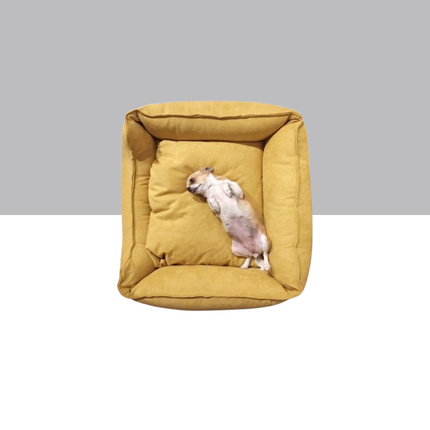 Funda para cama modelo Lounge color mostaza 🌼