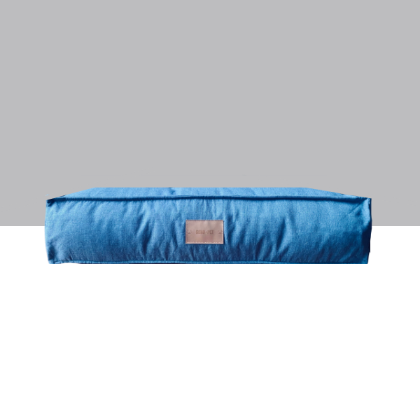 Cama Modelo Pouff  azul petróleo