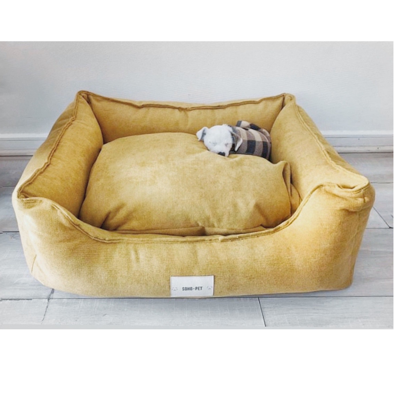 Funda para cama modelo Lounge color mostaza 🌼