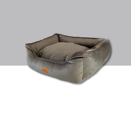 Cama Lounge Felpa gris