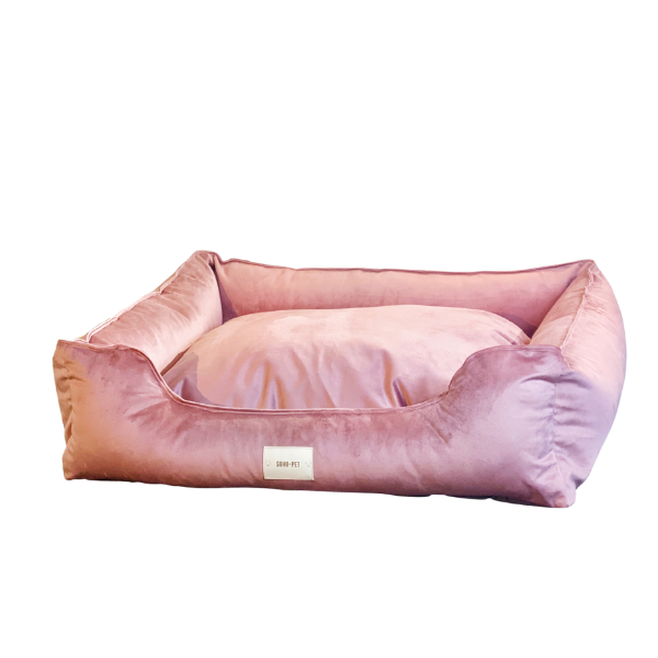 Cama Lounge Felpa Rosa Viejo 🌸